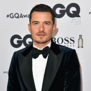 Orlando Bloom au photocall de la soirée des "GQ Men Awards 2018" à Berlin, le 8 novembre 2018.