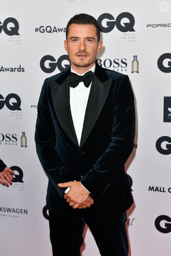 Orlando Bloom au photocall de la soirée des "GQ Men Awards 2018" à Berlin, le 8 novembre 2018.