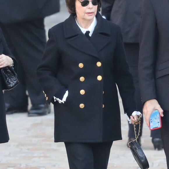 Mireille Mathieu - Arrivées à l'hommage national à Charles Aznavour à l'Hôtel des Invalides à Paris. Le 5 octobre 2018 © Jacovides-Moreau / Bestimage