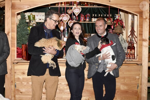 Rupert Everett, Kristin Davis, Dieter Ehrengruber - Ouverture du traditionnel marché de Noël de Henndorf près de Salzbourg en Autriche le 13 novembre 2018.