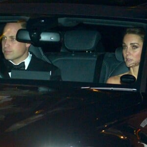 Le prince William et la duchesse Catherine de Cambridge arrivant à Buckingham Palace pour le dîner du 70e anniversaire du prince Charles, le 14 novembre 2018.