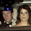 La princesse Eugenie d'York et son mari Jack Brooksbank arrivant à Buckingham Palace pour le dîner du 70e anniversaire du prince Charles, le 14 novembre 2018.