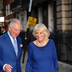 Le prince Charles et la duchesse Camilla de Cornouailles arrivent à la Spencer House dans le cadre de la célébration des 70 ans du prince Charles, à Londres, le 14 novembre 2018.