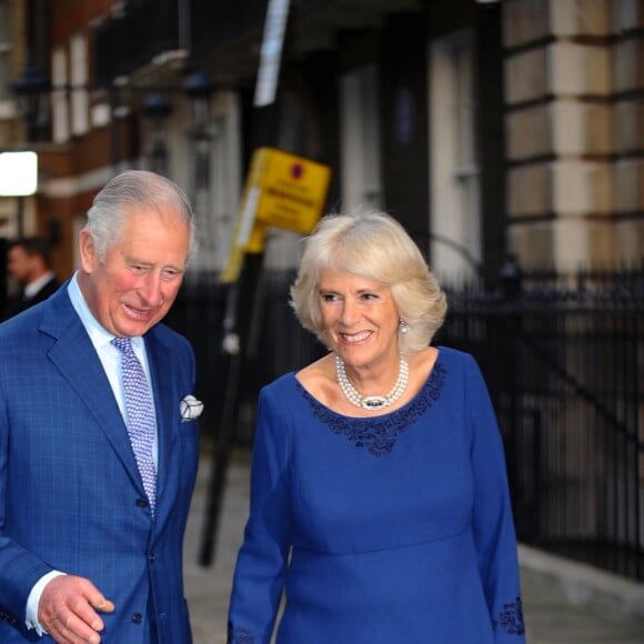 Le prince Charles et la duchesse Camilla de Cornouailles arrivent à la Spencer House dans le cadre de la célébration des 70 ans du prince Charles, à Londres, le 14 novembre 2018.