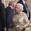 Le prince Charles et la reine Elizabeth II au Royal Albert Hall à Londres le 21 avril 2018 après le concert pour le 92e anniversaire de la reine.