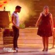 Christophe Licata et Héloïse Martin lors des quarts de finale de "Danse avec les stars 9" (TF1) samedi 17 novembre 2018.