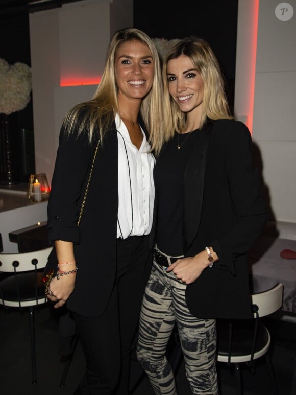 Exclusif - Elodie Mavuba et Alexandra Rosenfeld (Miss France 2006) - Soirée de lancement du livre de Rio Mavuba "Capitaine de ma vie. L'exil, le foot, les Bleus" au restaurant NoLita Ristorante e Enoteca à Paris, France, le 14 novembre 2018. © Pierre Perusseau/Bestimage