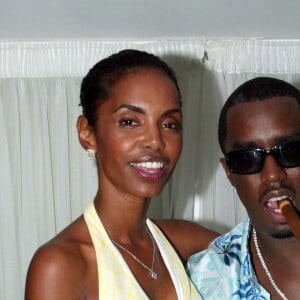 P. Diddy et Kim Porter lors d'une soirée à Saint-Tropez en 2002