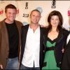 Doug Savant, Grant Show, Daphne Zuniga et Darren Star, les acteurs de la série "Beverly Hills 90210", à Los Angeles en 2006.