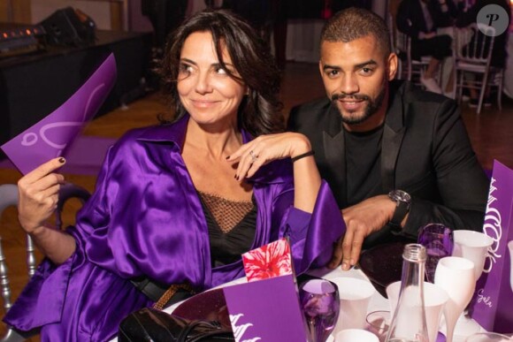 Sandra Sisley et Brahim Zaibat - Soirée de Gala pour l'association "Geneticancer" dont Sandra Sisley est la marraine au Purple Touch à Paris le 17 novembre 2018. "Geneticancer" est une association dédiée à la lutte contre les cancers génétiques et/ou d'origine héréditaire.