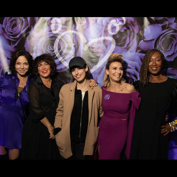 Sandra Sisley, Jennifer Ayache, Nadège Beausson-Diagne et Laetitia Mendes (Présidente Association Geneticancer) - Soirée de Gala pour l'association "Geneticancer" dont Sandra Sisley est la marraine au Purple Touch à Paris le 17 novembre 2018. "Geneticancer" est une association dédiée à la lutte contre les cancers génétiques et/ou d'origine héréditaire.