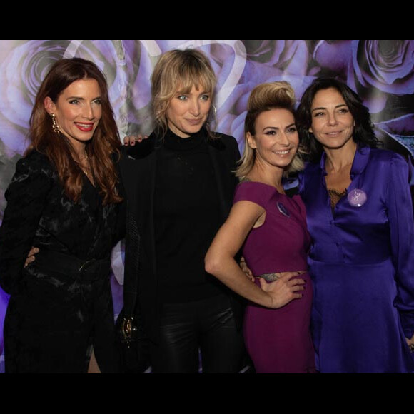 Audrey Mendes, Pauline Lefèvre, Sandra Sisley et Laetitia Mendes (Présidente Association Geneticancer)Soirée de Gala pour l'association "Geneticancer" dont Sandra Sisley est la marraine au Purple Touch à Paris le 17 novembre 2018. "Geneticancer" est une association dédiée à la lutte contre les cancers génétiques et/ou d'origine héréditaire.