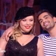 Héloïse Martin et Christophe Licata lors des quarts de finale de "Danse avec les stars 9" (TF1) samedi 17 novembre 2018.