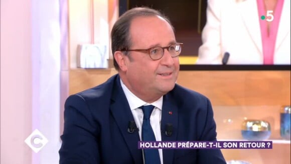 François Hollande invité de C à vous, sur France 5, le 19 novembre 2018