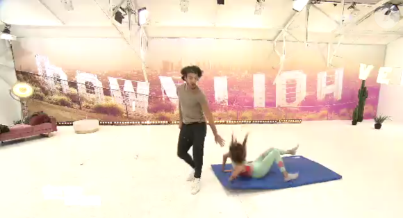 La lourde chute d'Iris Mittenaere pendant les répétitions de "Danse avec les stars", le 20 novembre 2018.