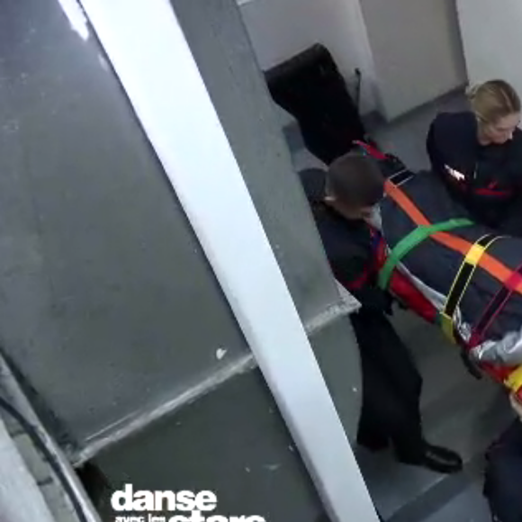 La lourde chute d'Iris Mittenaere pendant les répétitions de "Danse avec les stars", le 20 novembre 2018.