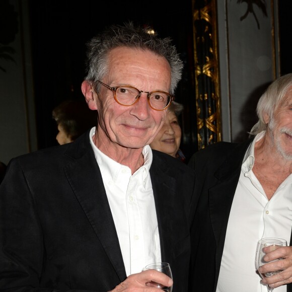 Patrice Leconte, Pierre Richard, Michel Bouquet - Inauguration de la nouvelle statue de cire de Pierre Richard au Musée Grévin à Paris, le 19 novembre 2018. Près de 30 ans après sa première entrée au Musée Grévin, c'est la deuxième statue de l'acteur français qui rejoint le musée, après une première sculptée en 1981. © Veeren/Bestimage