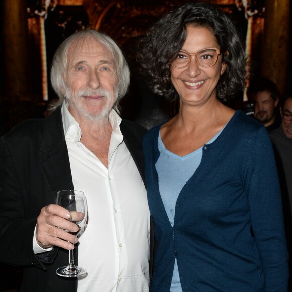 Pierre Richard et sa femme Ceyla Lacerda - Inauguration de la nouvelle statue de cire de Pierre Richard au Musée Grévin à Paris, le 19 novembre 2018. Près de 30 ans après sa première entrée au Musée Grévin, c'est la deuxième statue de l'acteur français qui rejoint le musée, après une première sculptée en 1981. © Veeren/Bestimage