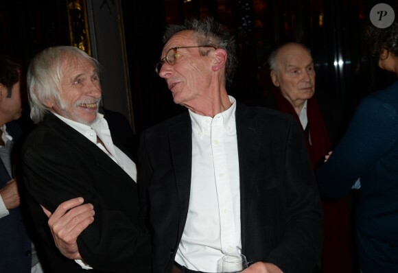 Pierre Richard, Patrice Leconte - Inauguration de la nouvelle statue de cire de Pierre Richard au Musée Grévin à Paris, le 19 novembre 2018. Près de 30 ans après sa première entrée au Musée Grévin, c'est la deuxième statue de l'acteur français qui rejoint le musée, après une première sculptée en 1981. © Veeren/Bestimage