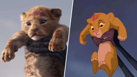 Comparaison entre le film Le Roi Lion et le dessin-animé de 1994.