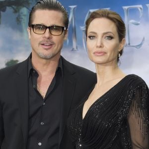 Angelina Jolie et Brad Pitt - Première du film "Maleficent" à Londres le 8 mai 2014.