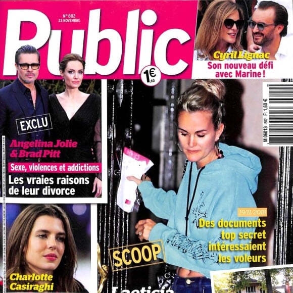 Couverture du magazine "Public" en kiosque le 23 novembre 2018