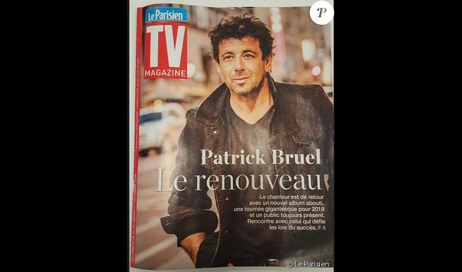 Patrick Bruel En Couverture De TV Magazine, Supplément Du Parisien Du ...