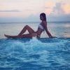 Kristina Mladenovic en bikini aux Maldives (photo postée sur Instagram en novembre 2018).
