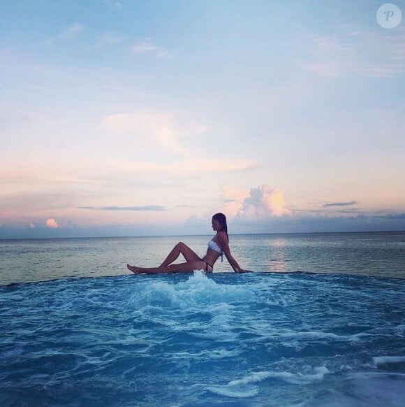 Kristina Mladenovic en bikini aux Maldives (photo postée sur Instagram en novembre 2018).