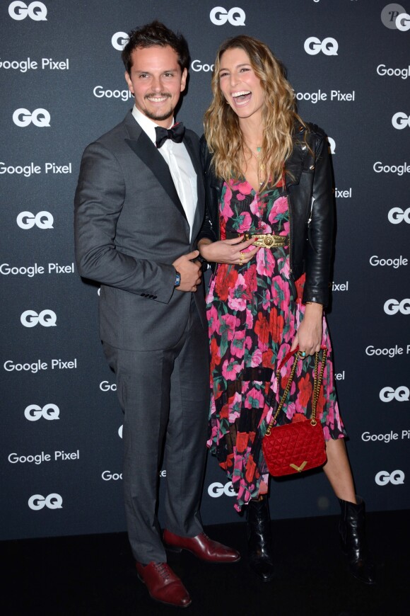 Laury Thilleman et son compagnon Juan Arbelaez - Cocktail pour la remise des GQ Awards "Les Hommes de l'Année 2018" au Centre Pompidou à Paris, le 26 novembre 2018.