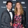 Laury Thilleman et son compagnon Juan Arbelaez - Cocktail pour la remise des GQ Awards "Les Hommes de l'Année 2018" au Centre Pompidou à Paris, le 26 novembre 2018.