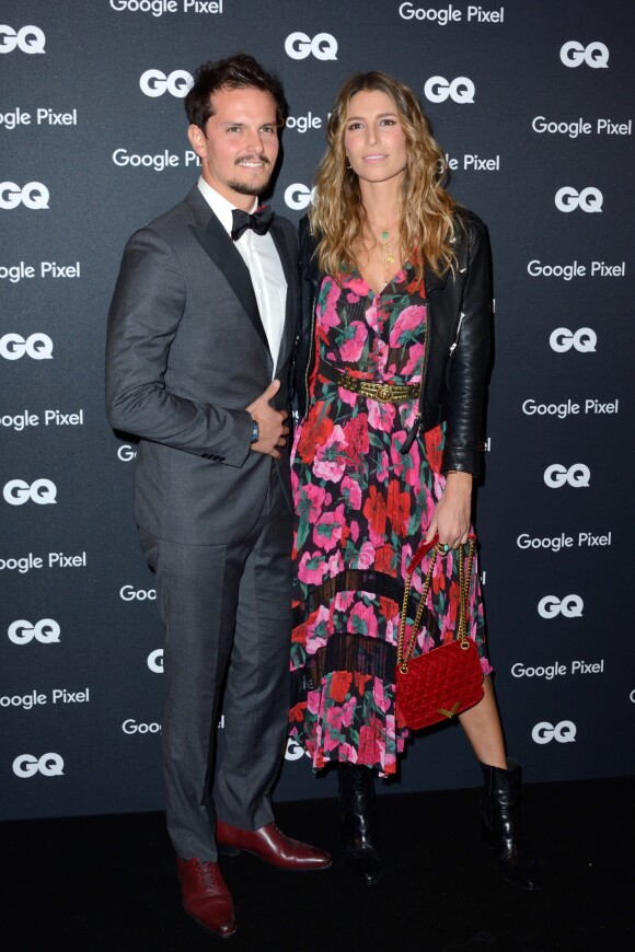 Laury Thilleman et son compagnon Juan Arbelaez - Cocktail pour la remise des GQ Awards "Les Hommes de l'Année 2018" au Centre Pompidou à Paris, le 26 novembre 2018.