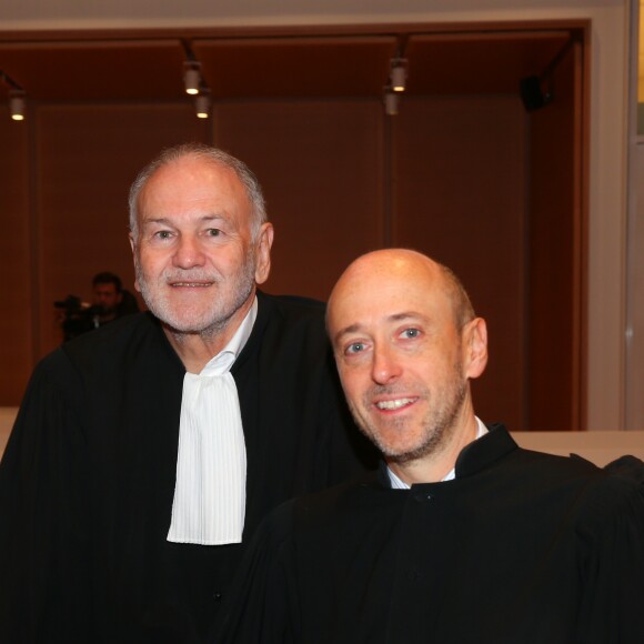 Exclusif - Les avocats de Warner Music France, Universal Music France, Bank of America NA, Sony Music Entertainment France, Bornrocker Music Inc lors de l'audience en référé au Tribunal de Grande Instance de Paris concernant la demande de gel des royalties concernant les ventes de l'album posthume de Johnny Hallyday le 27 novembre 2018.  No Web en Suisse / Belgique27/11/2018 - Paris