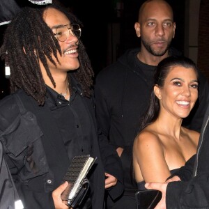 Kourtney Kardashian et son supposé ex compagnon Luka Subbat - Les célébrités quittent la soirée d'anniversaire de P. Diddy au restaurant Ysabel à West Hollywood le 4 novembre 2018