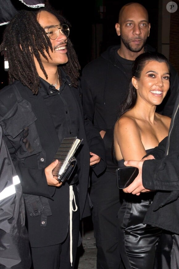 Kourtney Kardashian et son supposé ex compagnon Luka Subbat - Les célébrités quittent la soirée d'anniversaire de P. Diddy au restaurant Ysabel à West Hollywood le 4 novembre 2018