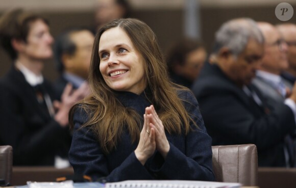 Katrin Jakobsdottir (Première Ministre d'Islande) - Personnalités au Global Positive Forum 2018 au Ministère des Affaires étrangères à Paris. Le 20 novembre 2018 © Marc Ausset-Lacroix / Bestimage