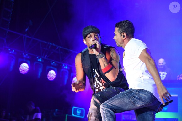 Concert du groupe NTM avec Joey Starr et Kool Shen lors de la Fête de l'Humanité 2018 au parc de la Courneuve le 14 septembre 2018. © Lionel Urman/Bestimage