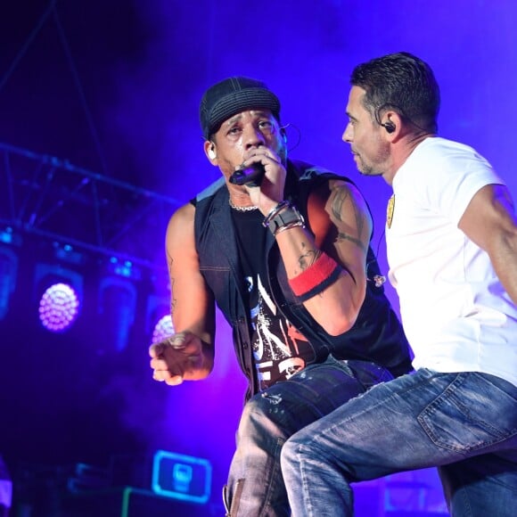 Concert du groupe NTM avec Joey Starr et Kool Shen lors de la Fête de l'Humanité 2018 au parc de la Courneuve le 14 septembre 2018. © Lionel Urman/Bestimage