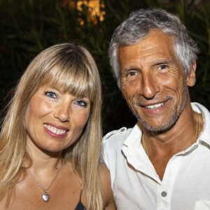 Exclusif - Nagui et sa femme Mélanie Page - Francis Cabrel en concert lors du festival de Ramatuelle le 2 aout 2018. C'est la première fois qu'il vient chanter au festival de Ramatuelle. © Cyril Bruneau/Bestimage