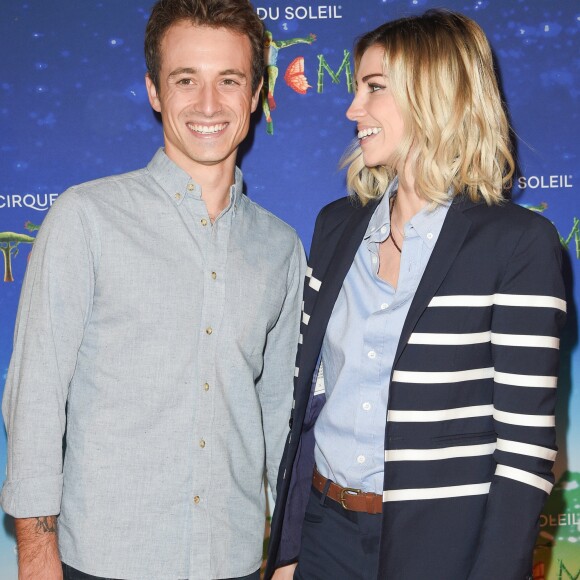 Hugo Clément et Alexandra Rosenfeld (Miss France 2006) en couple à la première du spectacle "Totem" du Cirque du Soleil au parc de Bagatelle à Paris, France, le 30 octobre 2018. © Coadic Guirec/Bestimage