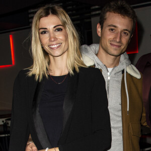 Exclusif - Alexandra Rosenfeld (Miss France 2006) et Hugo Clément en couple lors de la soirée de lancement du livre de Rio Mavuba "Capitaine de ma vie. L'exil, le foot, les Bleus" au restaurant NoLita Ristorante e Enoteca à Paris, France, le 14 novembre 2018. © Pierre Perusseau/Bestimage