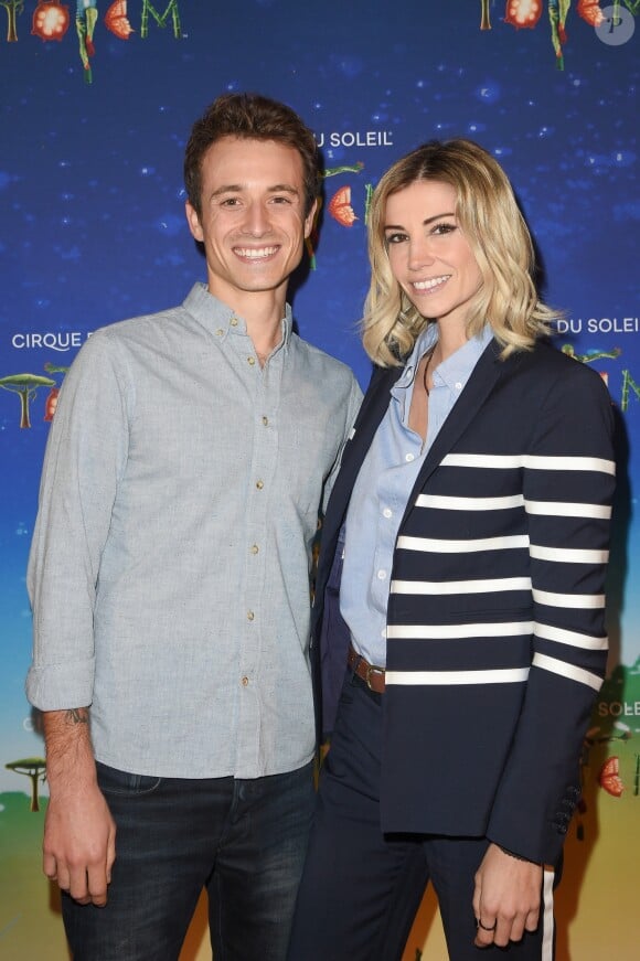 Hugo Clément et Alexandra Rosenfeld (Miss France 2006) en couple à la première du spectacle "Totem" du Cirque du Soleil au parc de Bagatelle à Paris, France, le 30 octobre 2018. © Coadic Guirec/Bestimage