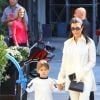 Kourtney Kardashian et son fils Reign Disick - Les Kardashians sont allés avec leurs enfants respectifs à une fête d'anniversaire privée à New York, le 30 septembre 2018