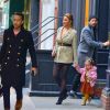 John Legend, sa femme Chrissy Teigen, sa fille Luna et son fils Miles sortent se balader dans les rues de New York. Le 12 novembre 2018.