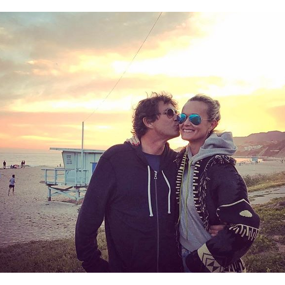 Pierre Rambaldi et Laeticia Hallyday en avril 2017.