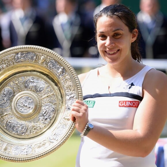 Marion Bartoli après sa victoire à Wimbledon en juillet 2013.