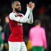 Alexandre Lacazette lors de la demi-finale d'Europa League "Arsenal - Atletico Madrid" à l'Emirates Stadium à Londres, le 26 avril 2018.