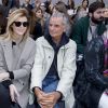 Virginie Mouzat et Patrick Demarchelier au défilé de mode Chloé collection prêt-à-porter Printemps/Eté 2016 lors de la fashion week au Grand Palais à Paris le 1er octobre 2015.