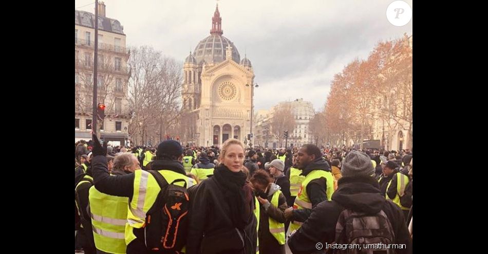 Gilets Jaunes Uma Thurman Et Pierre Perret Au Milieu Des