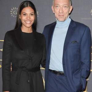 Vincent Cassel et sa femme Tina Kunakey à l'avant-première du film policier "L'Empereur de Paris" au cinéma Gaumont-Opéra à Paris, France, le 10 décembre 2018. © Coadic Guirec/Bestimage